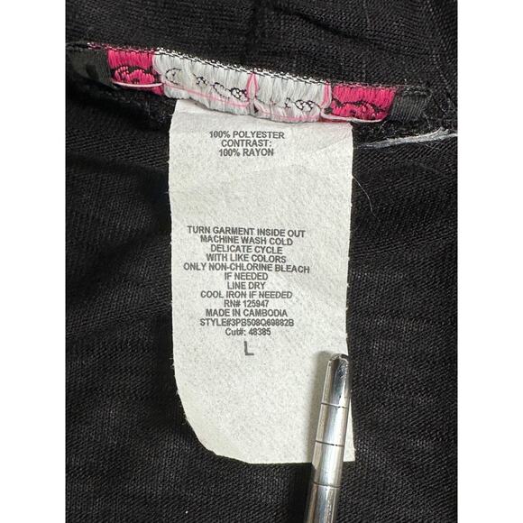 Cocomo‎ Top Womens Large Black Mock Layer Tunic Office Work Travel Artsy Modest - Picture 7 of 12